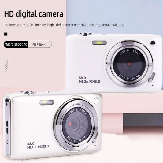 2.88 Inch IPS Screen HD Digital Camera 16X Zoom Portable CCD Camera(Black) - Video Cameras by buy2fix | Online Shopping UK | buy2fix