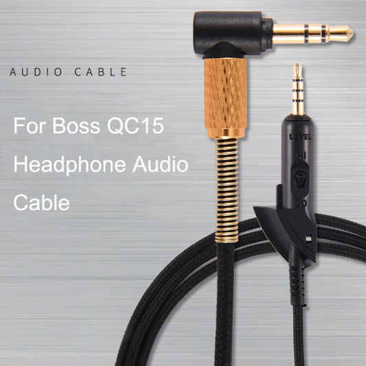 1.2m For Boss QC15 Headphone Audio Cable Braided Replacement Cable - Headset Stand by buy2fix | Online Shopping UK | buy2fix