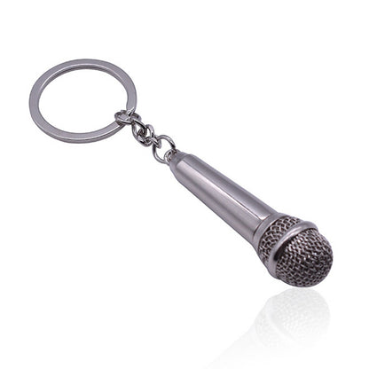 Simulated Microphone Metal Keychain Small Gift(BY-452) by buy2fix