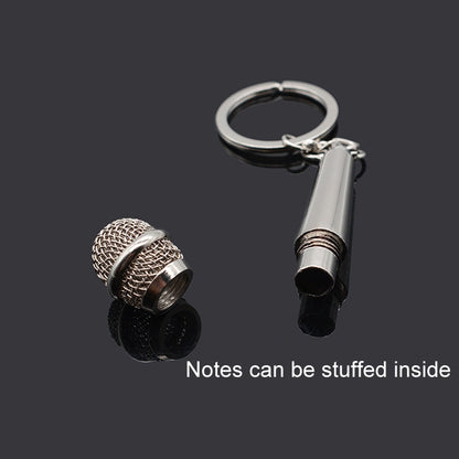Simulated Microphone Metal Keychain Small Gift(BY-452) by buy2fix