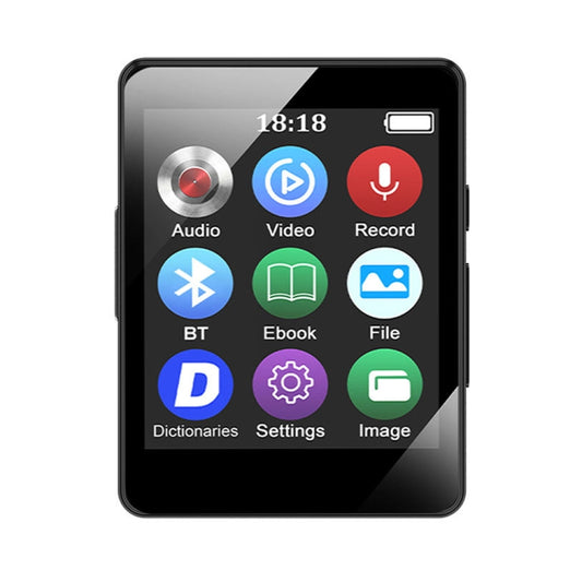 MP3 Music Player Bluetooth 5.0 Ebook Recorder MP4 Walkman 16GB(Black) - MP3 Player by buy2fix | Online Shopping UK | buy2fix
