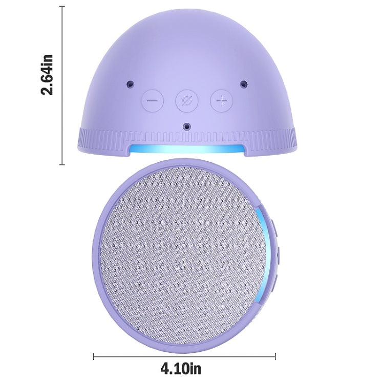 For Amazon Echo Pop Smart Speaker All-Inclusive Drop-Proof Protective Cover(White) - Protective Case by buy2fix | Online Shopping UK | buy2fix