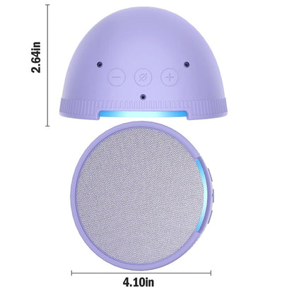 For Amazon Echo Pop Smart Speaker All-Inclusive Drop-Proof Protective Cover(White) - Protective Case by buy2fix | Online Shopping UK | buy2fix