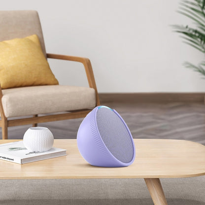 For Amazon Echo Pop Smart Speaker All-Inclusive Drop-Proof Protective Cover(White) - Protective Case by buy2fix | Online Shopping UK | buy2fix