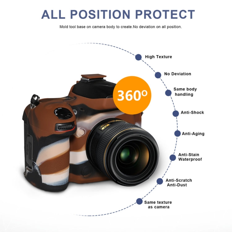 Pixel P001 For Nikon D750 Camera Silicone Protector Case(Jungle Camouflage) - Protective Case by Pixel | Online Shopping UK | buy2fix