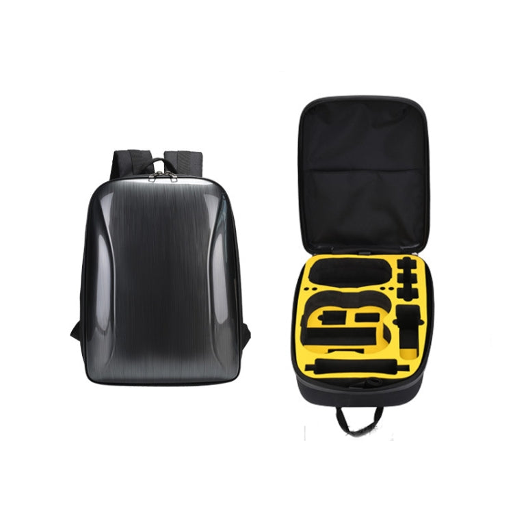 For DJI AVATA Storage Bag Hard Shell Waterproof Shoulder Bag Backpack(Yellow EVA Lining) by buy2fix