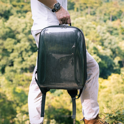 For DJI AVATA Storage Bag Hard Shell Waterproof Shoulder Bag Backpack(Yellow EVA Lining) by buy2fix