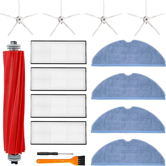 For Xiaomi Roborock S7+ S7 T7S T7 Plus Series Roller Brush Filter Rag Side Brush 15 in 1 Set - For Roborock Accessories by buy2fix | Online Shopping UK | buy2fix