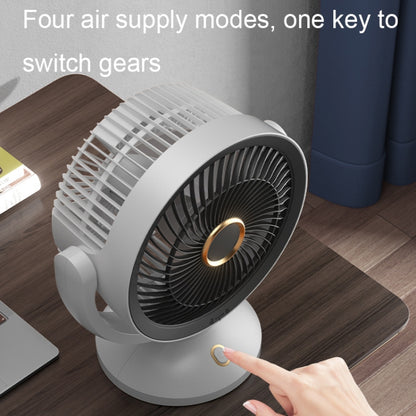 Desktop Air Circulation Upright Night Light Fan Household Rotatable Turbo Fan, Style: Charging Model by buy2fix