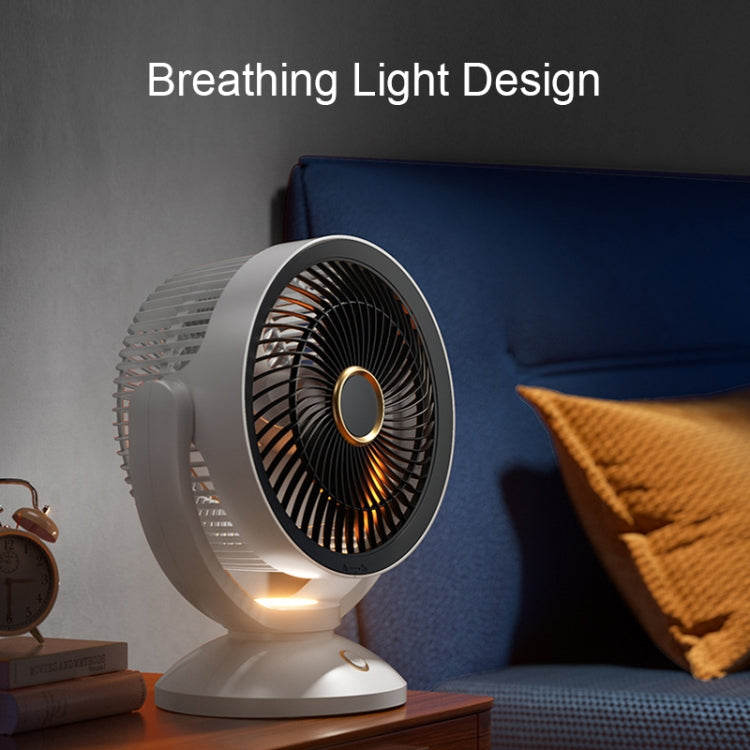 Desktop Air Circulation Upright Night Light Fan Household Rotatable Turbo Fan, Style: Charging Model by buy2fix