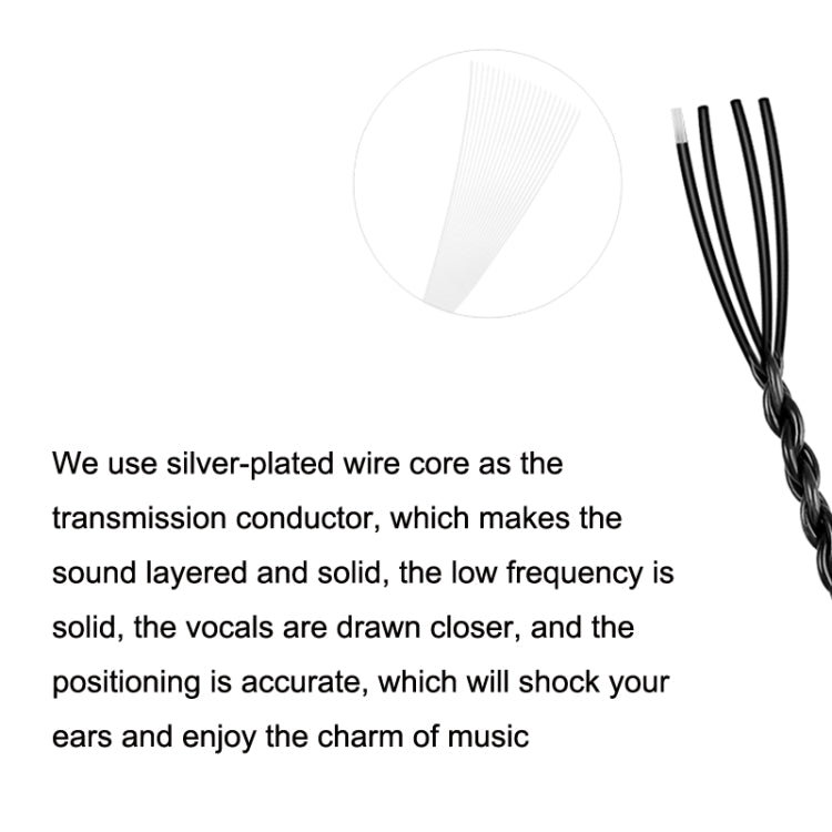 For IE Interface Headphone Cable With Microphone Upgrade Cable by buy2fix
