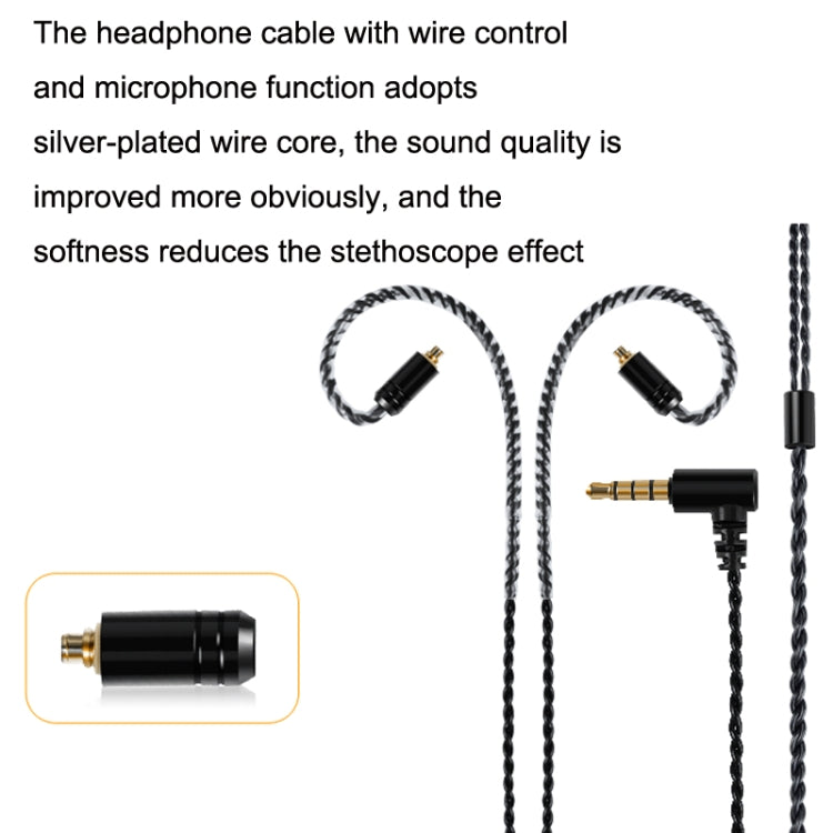 For IE Interface Headphone Cable With Microphone Upgrade Cable by buy2fix