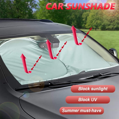 190x90cm Car Double Circle Sun Visor Heat Insulation Sun Protection Sun Block by buy2fix