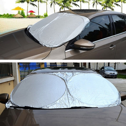 150x80cm Car Double Circle Sun Visor Heat Insulation Sun Protection Sun Block by buy2fix