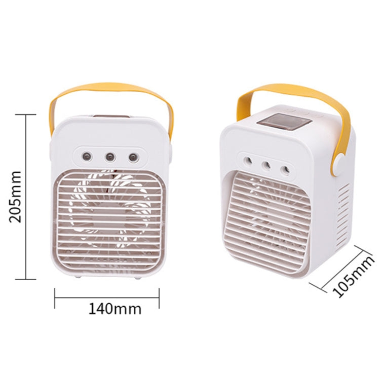 Mini Desktop Air Conditioner Fan Household Spray Humidification Air Cooler(White) by buy2fix