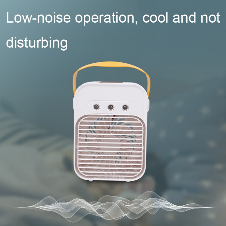 Mini Desktop Air Conditioner Fan Household Spray Humidification Air Cooler(White) by buy2fix