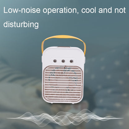 Mini Desktop Air Conditioner Fan Household Spray Humidification Air Cooler(White) by buy2fix