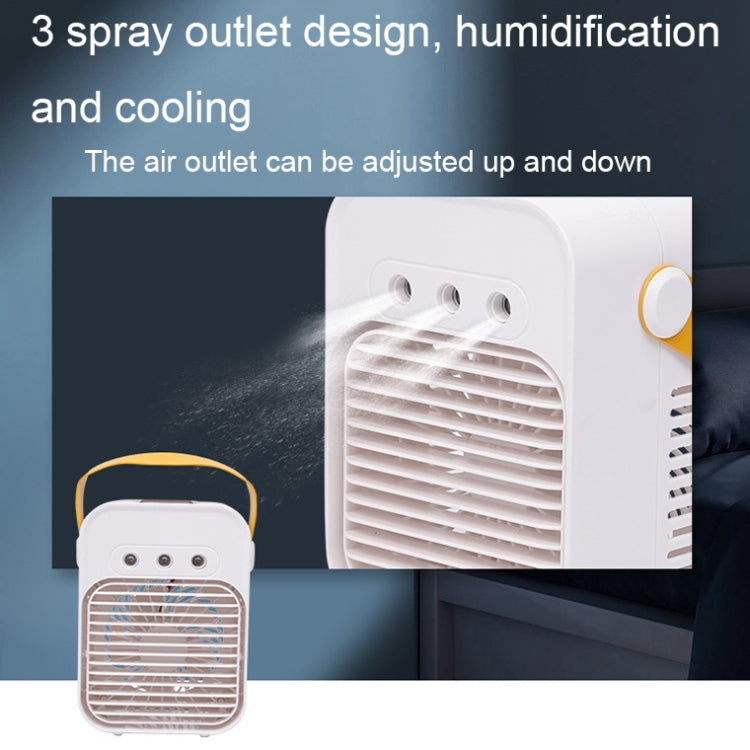 Mini Desktop Air Conditioner Fan Household Spray Humidification Air Cooler(White) by buy2fix