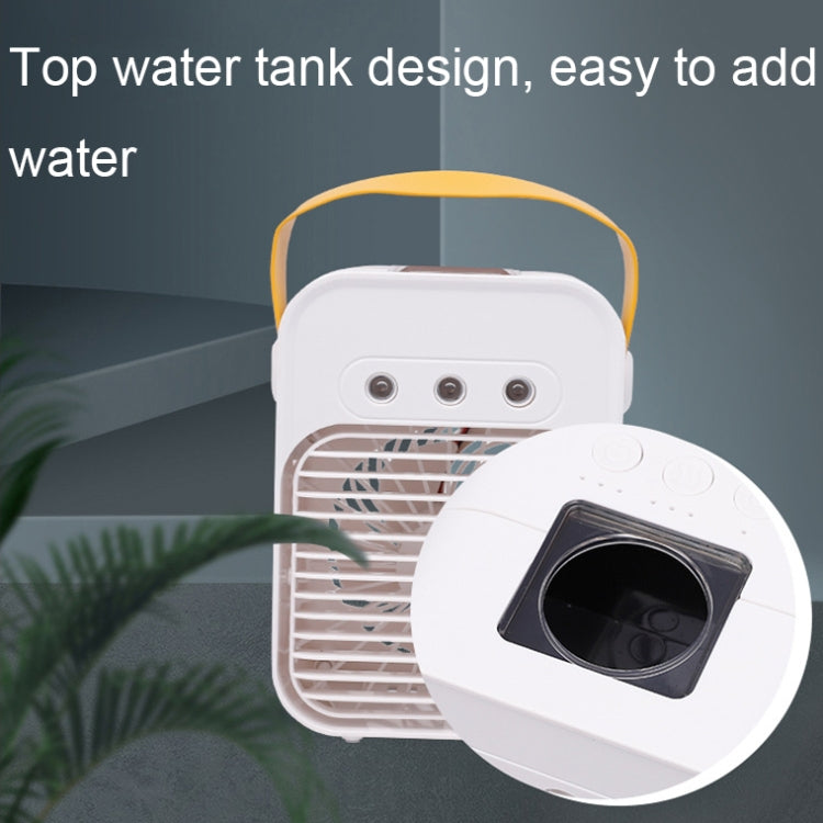 Mini Desktop Air Conditioner Fan Household Spray Humidification Air Cooler(White) by buy2fix