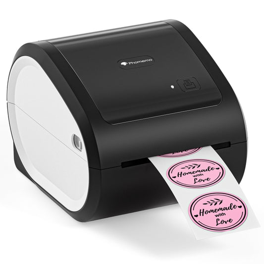 Phomemo D520-BT Bluetooth Thermal Shipping Label Printer Wireless Desktop Printer For Barcode Address Labels, Size: US(Black White) - Receipt Printers by Phomemo | Online Shopping UK | buy2fix