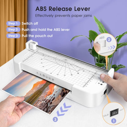 FN336 A4/A5/A6 Laminating Machine Lamination Thickness Within 0.5mm(UK Plug) by buy2fix