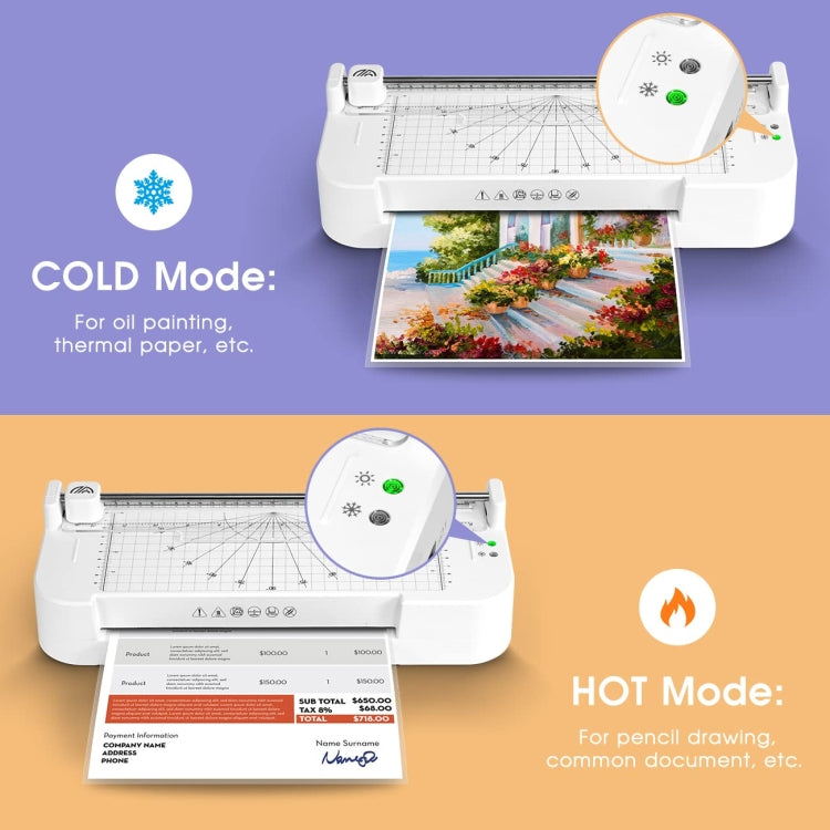 FN336 A4/A5/A6 Laminating Machine Lamination Thickness Within 0.5mm(US Plug) by buy2fix