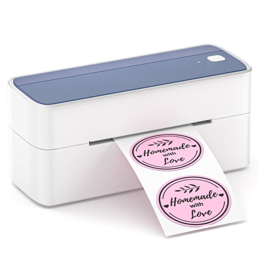 Phomemo PM241-BT Bluetooth Address Label Printer Thermal Shipping Package Label Maker, Size: US(White Purple) - Receipt Printers by Phomemo | Online Shopping UK | buy2fix