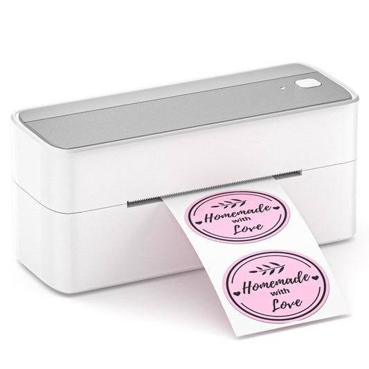 Phomemo PM241-BT Bluetooth Address Label Printer Thermal Shipping Package Label Maker, Size: EU(Silver) - Receipt Printers by Phomemo | Online Shopping UK | buy2fix