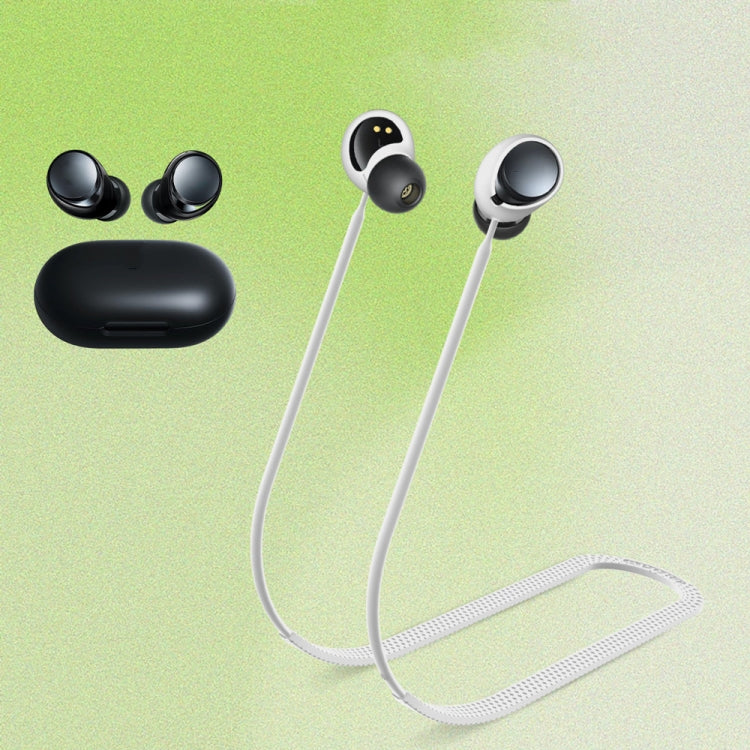 For Anker Soundcore Space A40 2pcs Headphones Silicone Anti-Lost Cord(Beige) by buy2fix