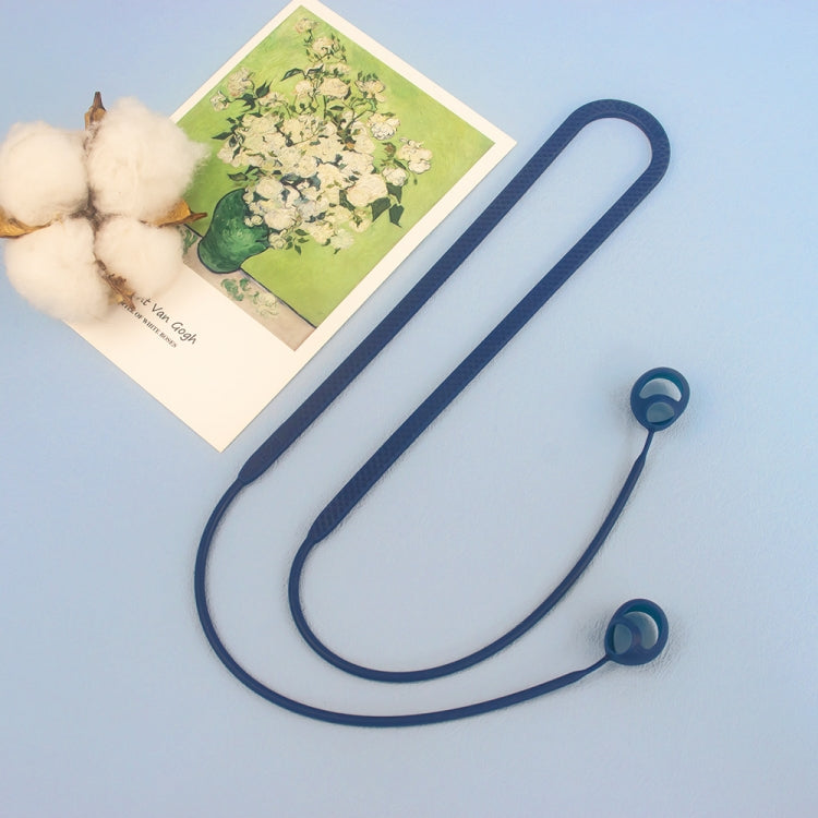 For Anker Soundcore Space A40 2pcs Headphones Silicone Anti-Lost Cord(Blue) by buy2fix