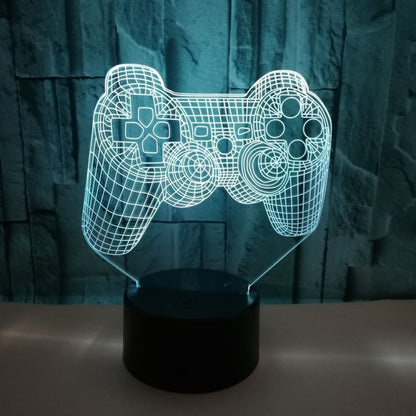 3D Game Handle Three-dimensional Colorful LED Lights, Style: Touch Black Base+Remote Control - Novelty Lighting by buy2fix | Online Shopping UK | buy2fix