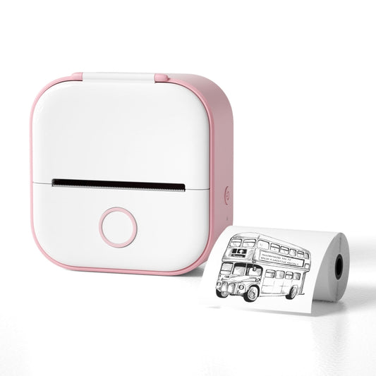 Phomemo T02 Standard Error Mini Pocket Small Portable Bluetooth Phone Photo Label Thermal Printer(Pink) - Photo Printers by Huawei | Online Shopping UK | buy2fix