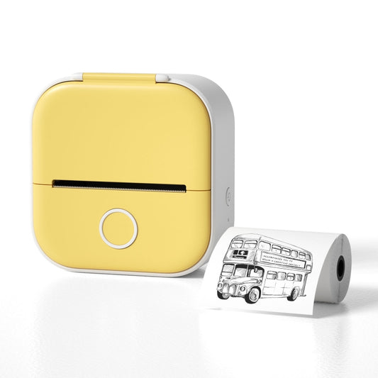 Phomemo T02 Standard Error Mini Pocket Small Portable Bluetooth Phone Photo Label Thermal Printer(Yellow) - Photo Printers by Huawei | Online Shopping UK | buy2fix
