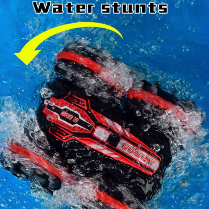 2.4G Amphibious Stunt Remote Control Car Double-sided Rolling Driving Children Electric Toys(Red) - RC Cars by buy2fix | Online Shopping UK | buy2fix