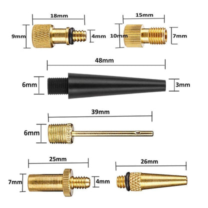 24 in 1 SV/AV/DV Bicycle Valve Adapter Set Bike Ball Pump Accessories - Tire Valve Caps by buy2fix | Online Shopping UK | buy2fix