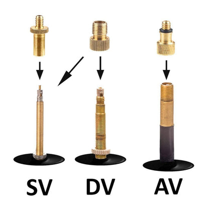 14 in 1 SV/AV/DV Bicycle Valve Adapter Set Bike Ball Pump Accessories - Tire Valve Caps by buy2fix | Online Shopping UK | buy2fix