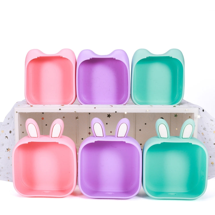 For Phomemo T02 Printer Silicone Protective Case(White Rabbit Ear) by buy2fix