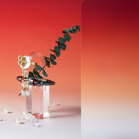 78x106cm Gradient Background Paper Photography Portrait Photo Props(Red Sky) by buy2fix