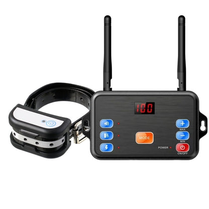 2 In 1 Pet Wireless Fence Bark Control Smart Dog Trainer, Set: 1 For 1 - Training Aids by buy2fix | Online Shopping UK | buy2fix