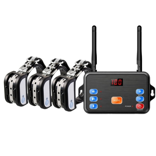 2 In 1 Pet Wireless Fence Bark Control Smart Dog Trainer, Set: 1 For 3 - Training Aids by buy2fix | Online Shopping UK | buy2fix