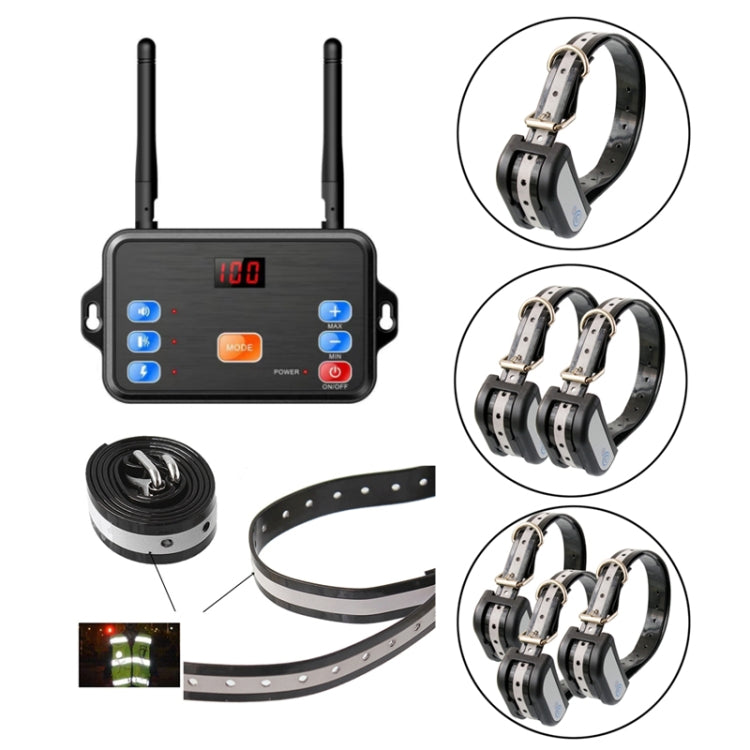 2 In 1 Pet Wireless Fence Bark Control Smart Dog Trainer, Set: 1 For 1 - Training Aids by buy2fix | Online Shopping UK | buy2fix