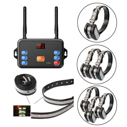 2 In 1 Pet Wireless Fence Bark Control Smart Dog Trainer, Set: 1 For 2 - Training Aids by buy2fix | Online Shopping UK | buy2fix