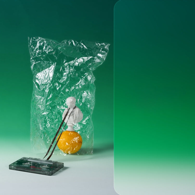 106x144cm Gradient Background Paper Photography Portrait Photo Props(Green Land) by buy2fix