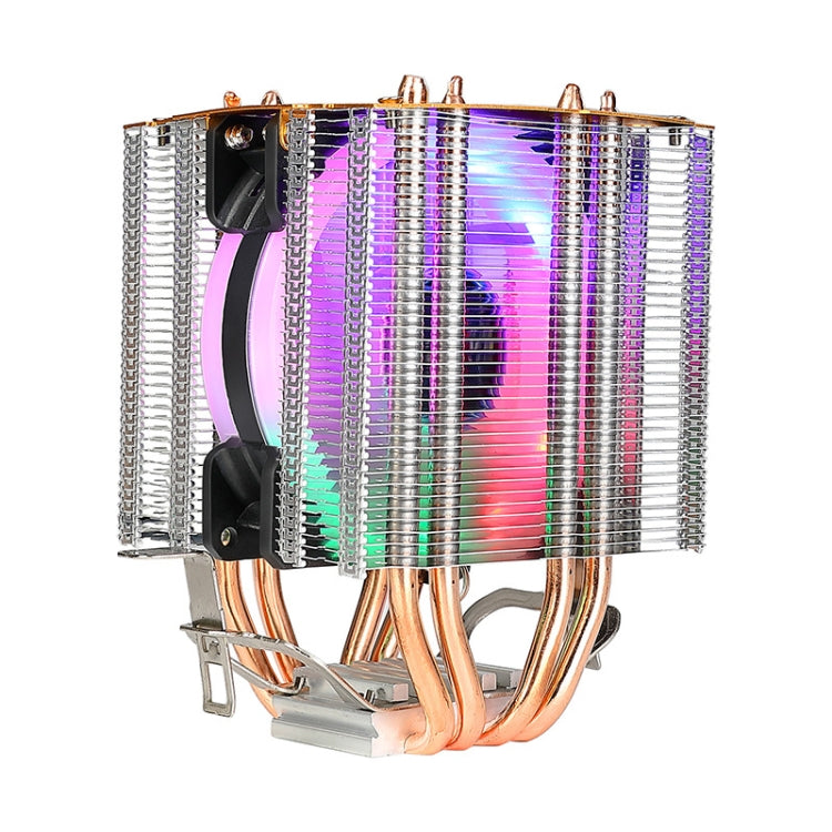 EVESKY 600 Desktop Computer 4 Copper Tube Mute CPU Cooling Fan, Color: Color Single Fan - Fan Cooling by EVESKY | Online Shopping UK | buy2fix