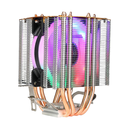 EVESKY 600 Desktop Computer 4 Copper Tube Mute CPU Cooling Fan, Color: Color Single Fan - Fan Cooling by EVESKY | Online Shopping UK | buy2fix