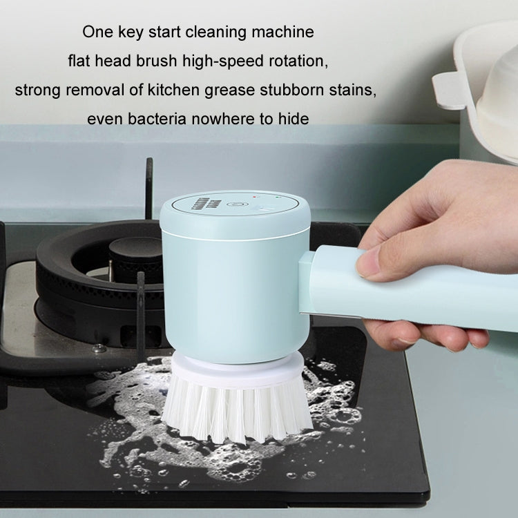 Multifunctional Handheld Wireless Folding Electric Cleaning Brush(Mint Green) - Sponges, Cloths & Brushes by buy2fix | Online Shopping UK | buy2fix