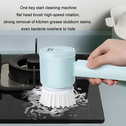 Multifunctional Handheld Wireless Folding Electric Cleaning Brush(Lemon Yellow) - Sponges, Cloths & Brushes by buy2fix | Online Shopping UK | buy2fix
