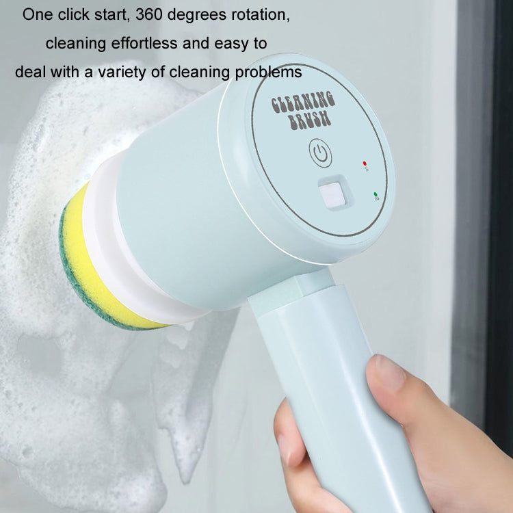 Multifunctional Handheld Wireless Folding Electric Cleaning Brush(Mint Green) - Sponges, Cloths & Brushes by buy2fix | Online Shopping UK | buy2fix