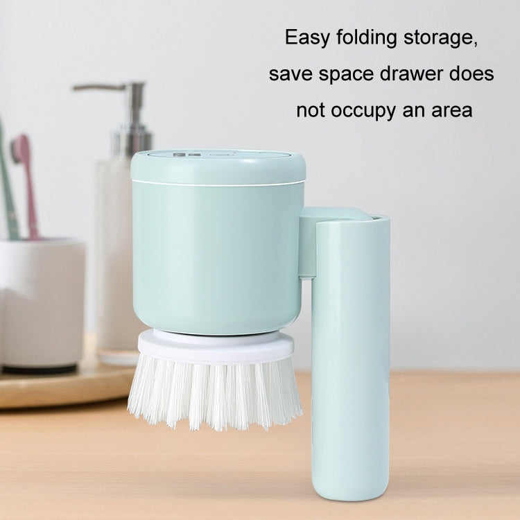 Multifunctional Handheld Wireless Folding Electric Cleaning Brush(Mint Green) - Sponges, Cloths & Brushes by buy2fix | Online Shopping UK | buy2fix