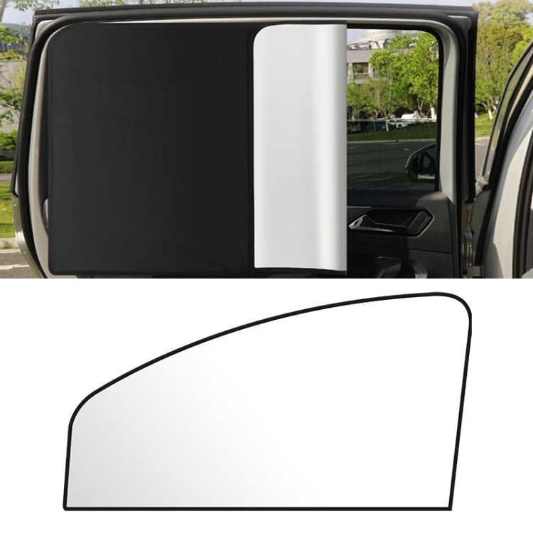 Heat-insulating Opaque Vinyl Coated Magnetic Car Curtains, Style: Titanium Silver Principal Driver by buy2fix